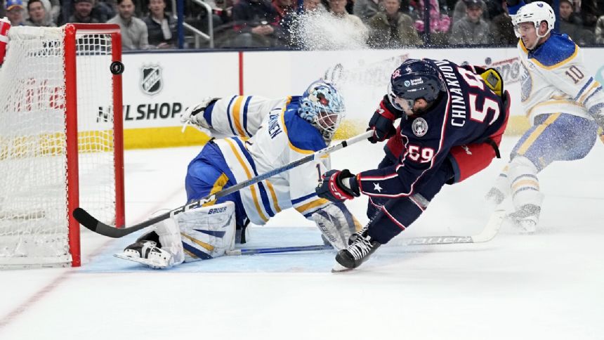 Connor Clifton breaks tie with his 1st goal in nearly a year, Sabres beat Blue Jackets 2-1
