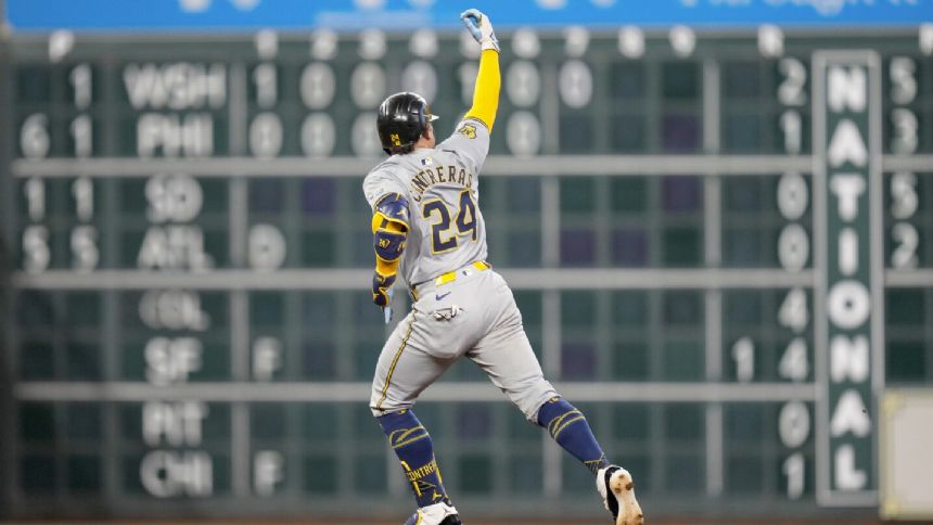 Contreras hits 3-run homer off Verlander to give Brewers 4-2 win over Astros