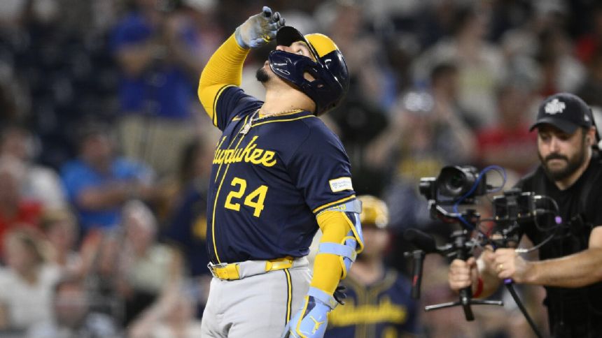 Contreras hits 439-foot homer, Perkins gets go-ahead RBI single as Brewers cruise past Nationals 8-3