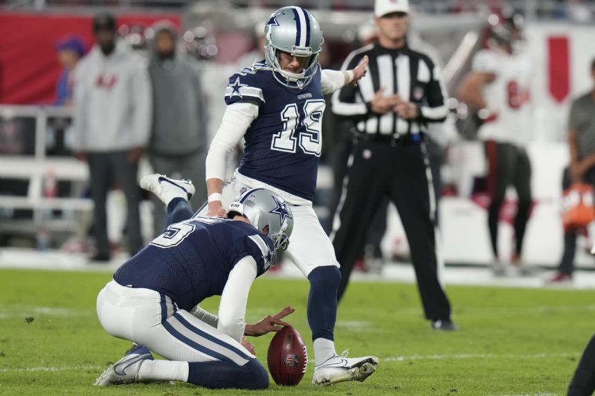 Cowboys Kicker Brett Maher Misses 4 Straight Extra Points - Monday ...