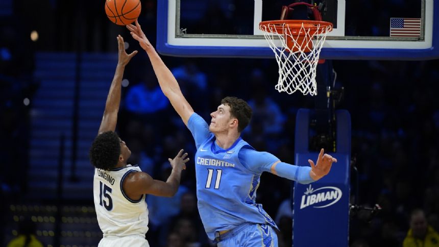 Creighton center Ryan Kalkbrenner wins 3rd straight Big East Defensive Player of the Year award