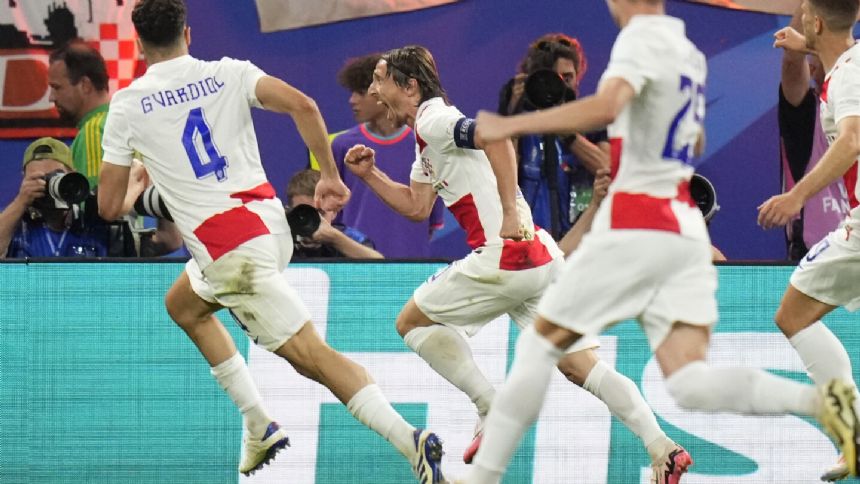 Croatia star Luka Modric becomes the oldest goal-scorer at a European Championship