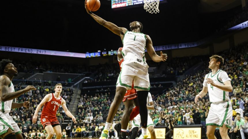 Dante's 19 points, 12 rebounds leads Oregon over Utah 66-65