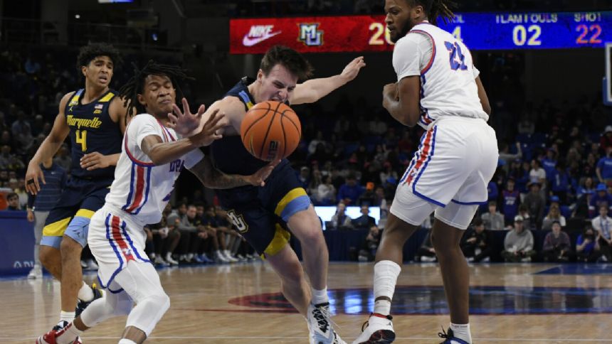 David Joplin makes 6 3-pointers as No. 14 Marquette knocks off DePaul 86-73