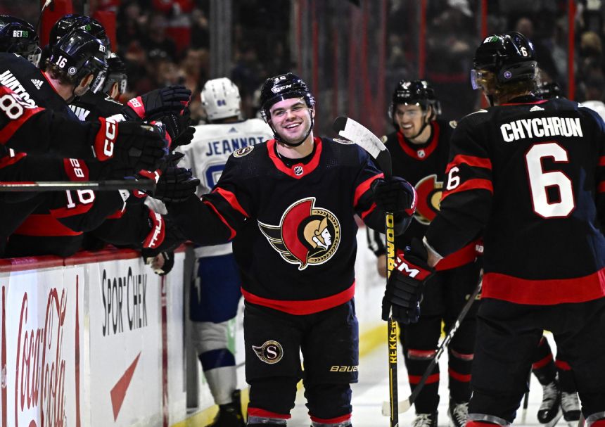 DeBrincat, Tkachuk score twice in Sens' rout of Lightning