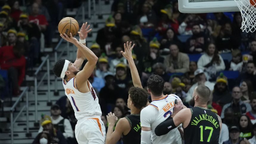 Devin Booker scores 52 points, Suns rout Pelicans 123-109