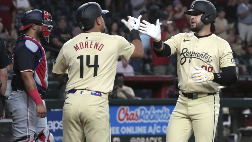 Diamondbacks 3B Eugenio Suarez hits 3 HRs, matches career-high 5 RBIs in win vs. Nationals