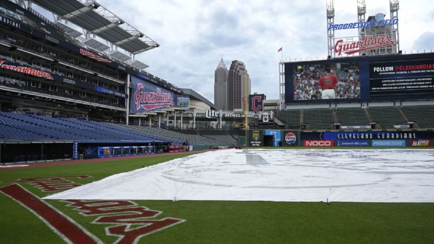 Diamondbacks, Guardians postponed by rain, wet field. Teams playing doubleheader Wednesday