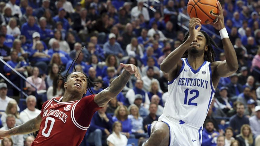 Dillingham rallies No. 16 Kentucky late in the second half to 111-102 win over Arkansas