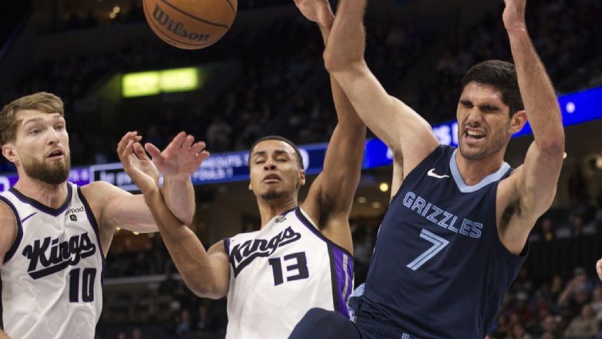 Domantas Sabonis has career-high 26 rebounds as Kings shut out Grizzlies late for 103-94 win