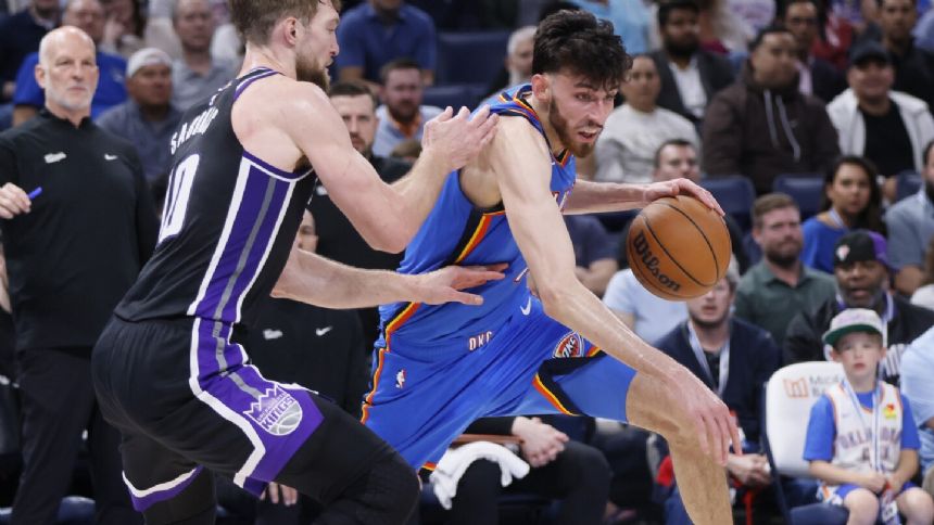 Domantas Sabonis' double-double streak ends at 61 games as Kings lose to Thunder