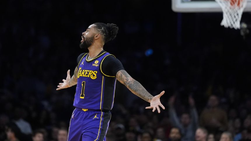 D'Angelo Russell scores 44 points in LeBron-less Lakers' stunning 123-122 win over Bucks