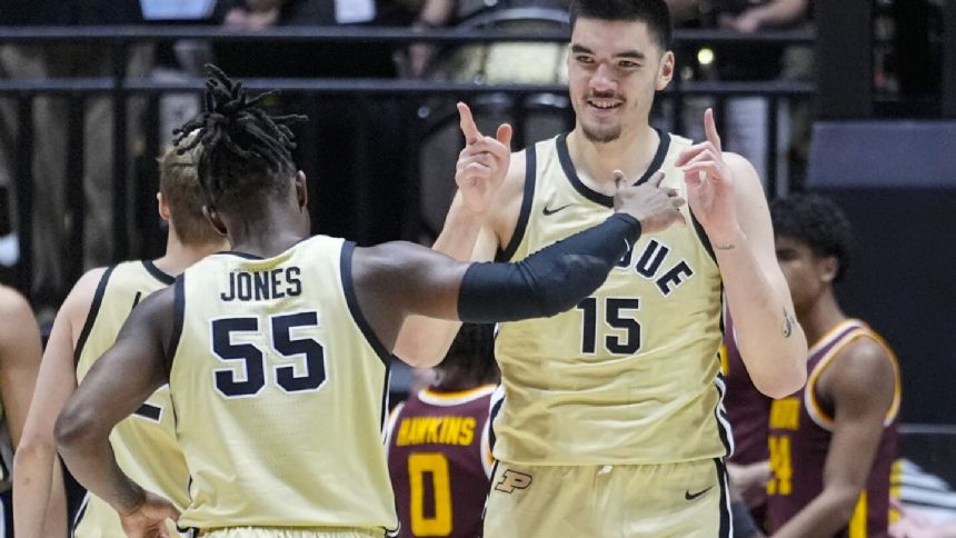 Edey has 24 points and 15 rebounds, No. 2 Purdue comes back to beat Minnesota 84-76