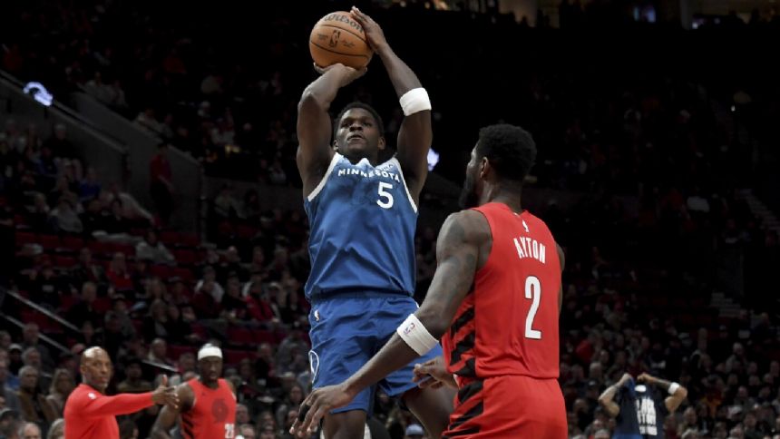 Edwards has 41 and the Timberwolves win the first of 2 against the Blazers 121-109