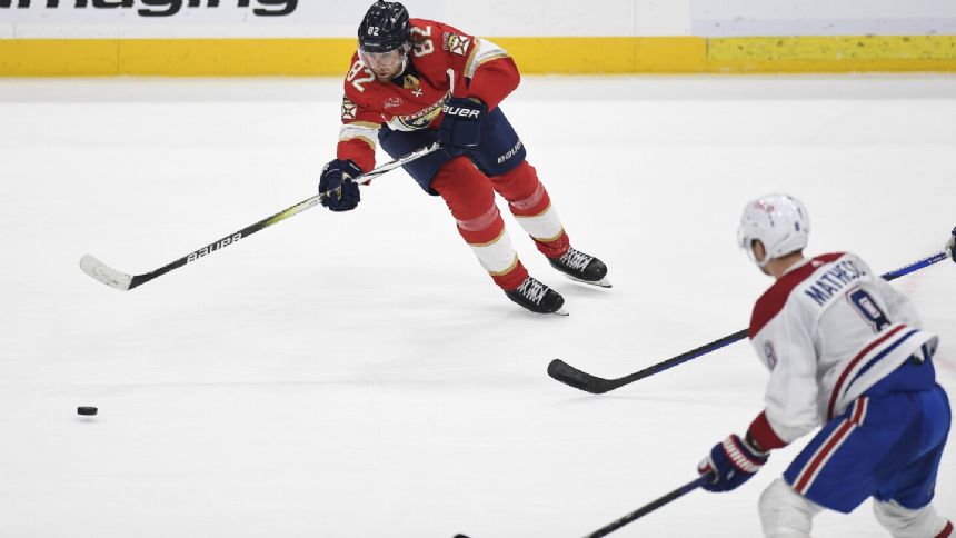 Eetu Luostarinen scores twice, Panthers tops Canadiens 4-1 for 4th consecutive win