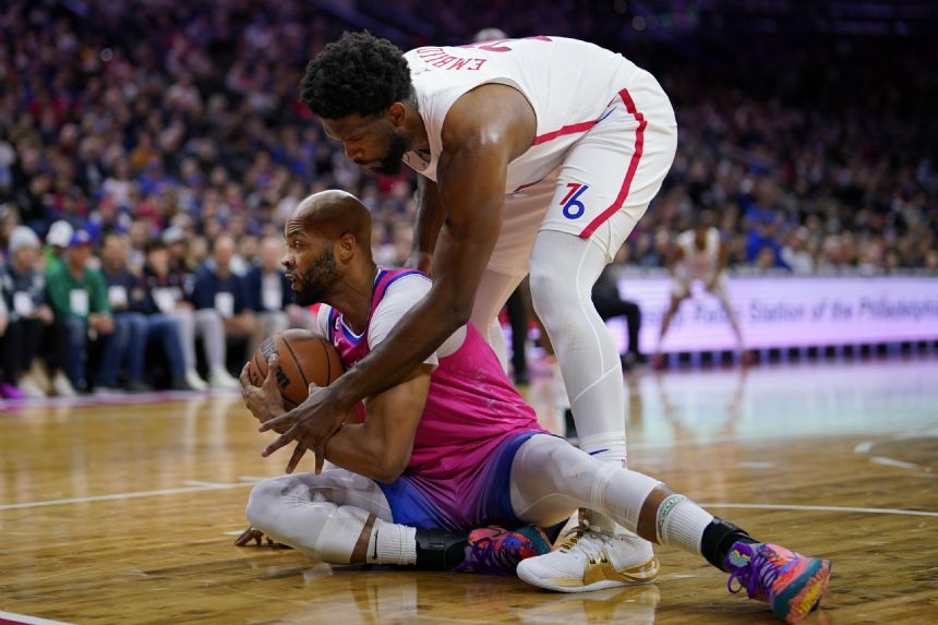 Embiid, Harden help 76ers cruise past Wizards 112-93