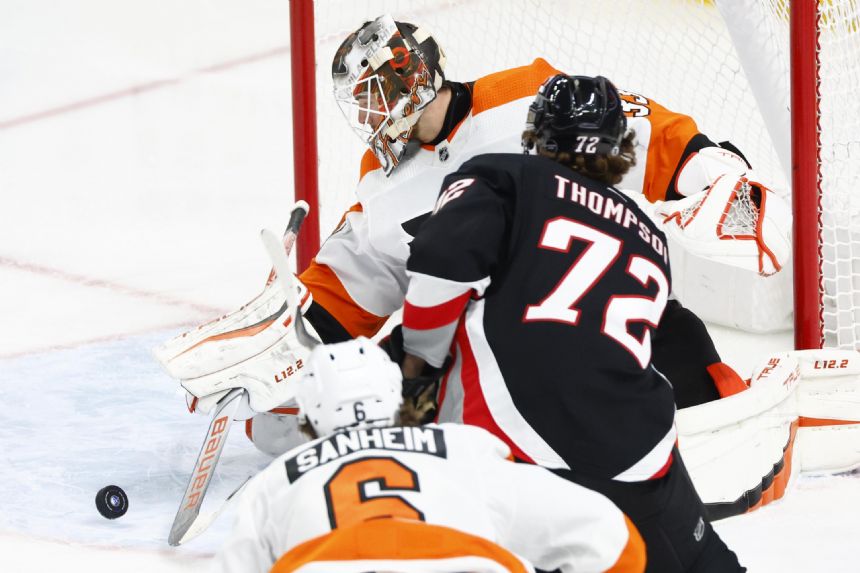 Ersson Gets 1st Shutout, Flyers Beat Sabres 4-0 - Monday, January 9 ...