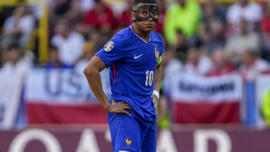 Euro 2024: Neighbors France and Belgium meet in heavyweight contest with Mbappe still wearing a mask