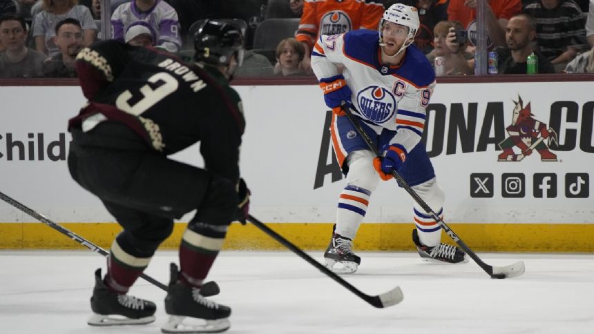 Evander Kane scores twice as Oilers extend Coyotes' losing streak to 10 games with 6-3 win