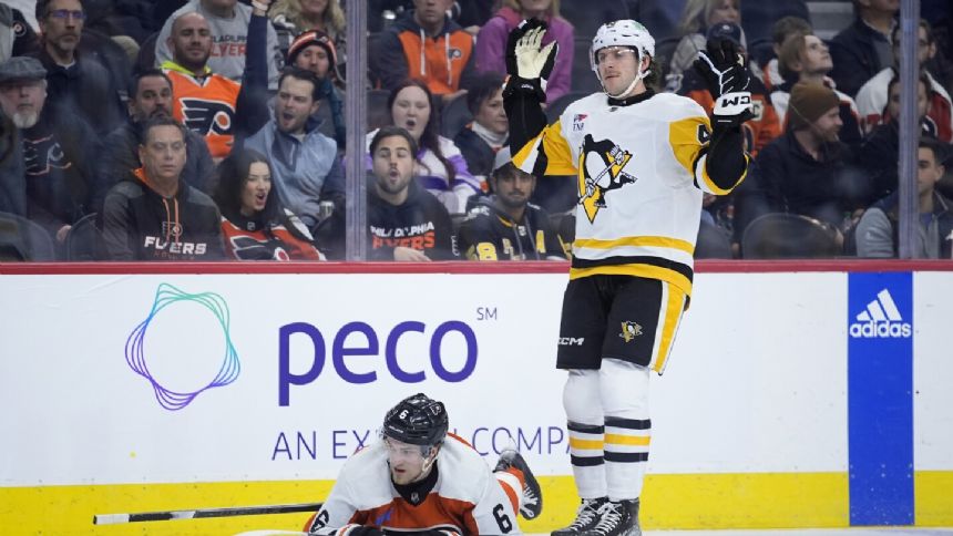 Evgeni Malkin leads Penguins past Flyers 4-1 in scrappy contest