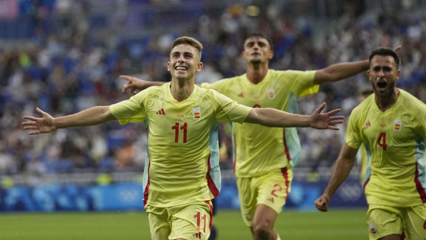 Fermin Lopez scores twice as Spain beats Japan 3-0 to reach semifinals at Olympics