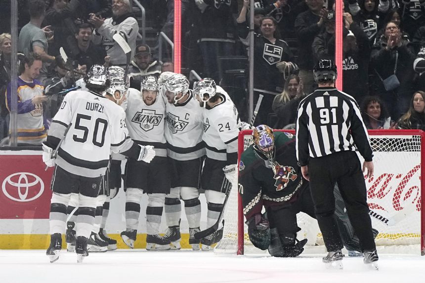 Fiala Kings Fight Back For 6 5 Shootout Win Over Coyotes Sunday