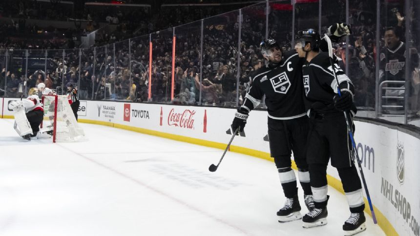 Fiala strikes in OT, Kings knock off Senators 4-3