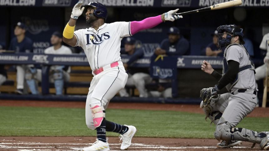 First baseman Yandy Diaz put on the restricted list by the Tampa Bay Rays, Curtis Mead recalled