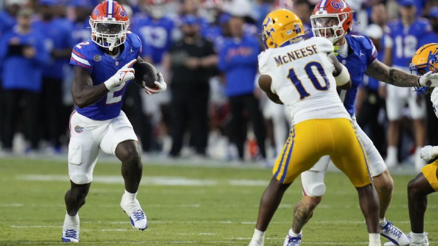 Florida runs wild and ends a 4-game skid with a 49-7 romp against lower-division McNeese