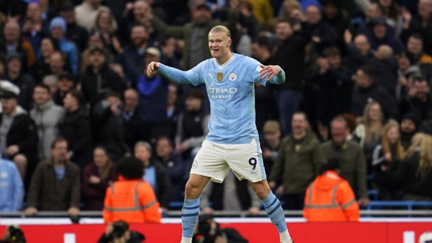 Foden leads Man City fightback for 3-1 derby win over Man United after Haaland's glaring miss