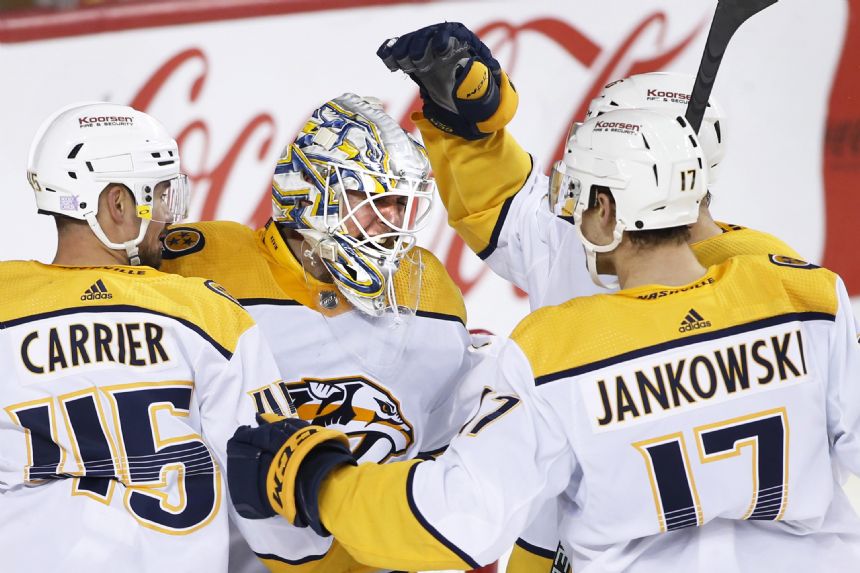 Forsberg, Duchene lead Predators to 4-1 win over Flames