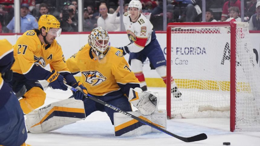 Forsberg scores 2, Predators beat Panthers and extend point streak to franchise-record 16 games