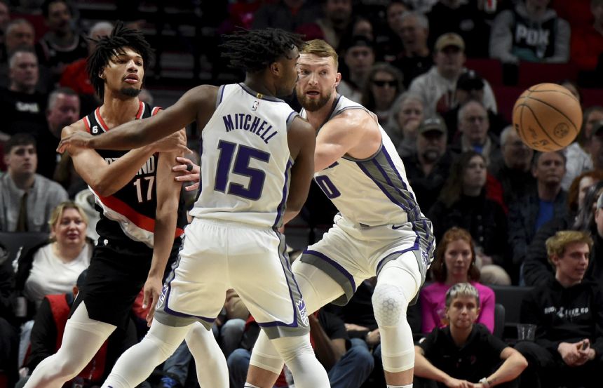 Fox has 20 points, playoff-bound Kings beat Blazers 138-114