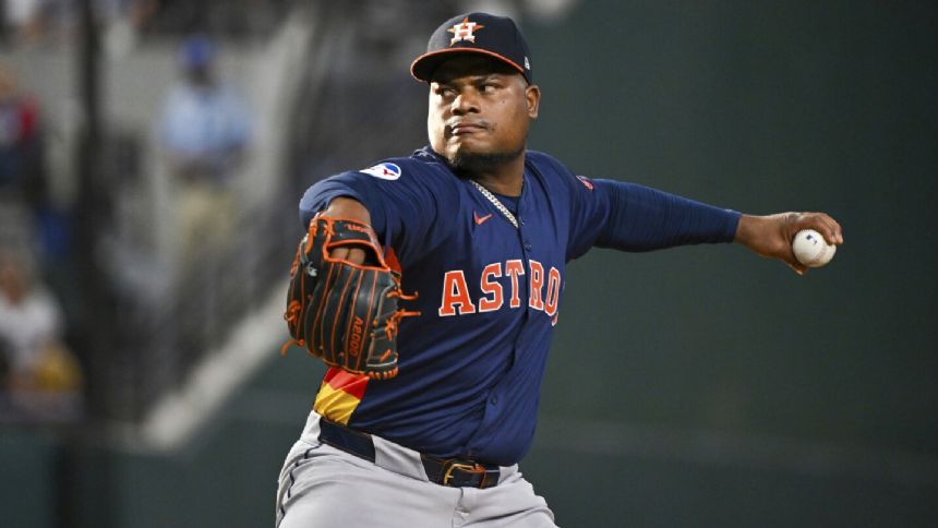 Framber Valdez has no-hitter through 8 innings for Astros against rival Rangers