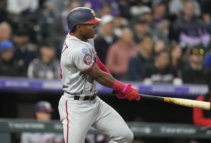 Garrett has 4 hits, 5 RBIs, helps Nationals beat Rockies 7-6