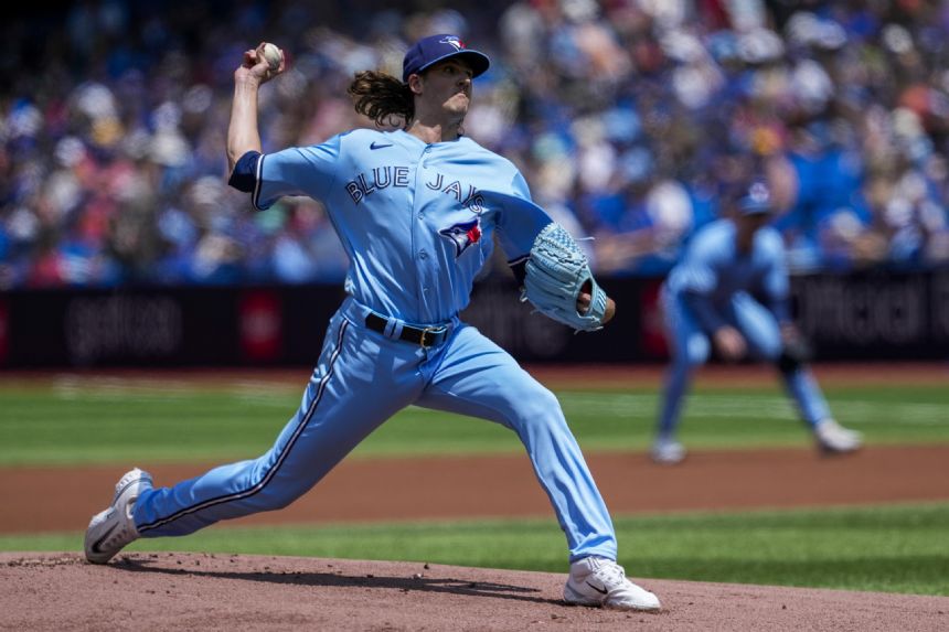 Gausman strikes out 11, Bichette and Chapman HR, Blue Jays beat Brewers 3-1