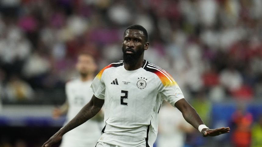 Germany confirms Antonio Rudiger strained a hamstring ahead of Euro 2024 last-16 game