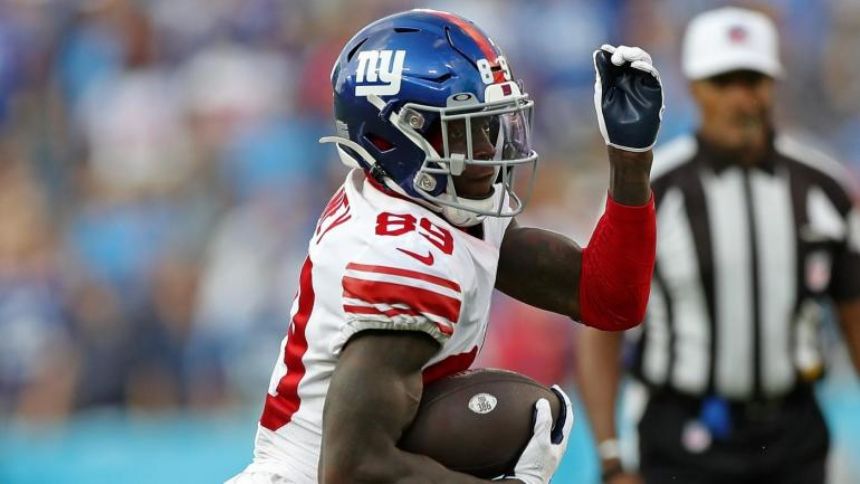 Giants pleased with Kadarius Toney's demeanor despite lack of playing time in Week 1 win over Titans