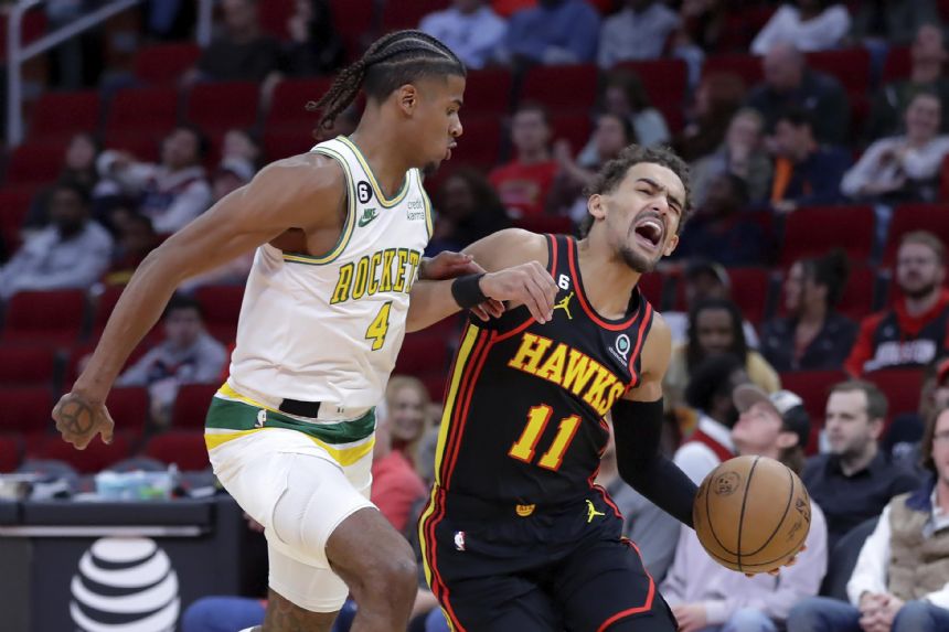 Green has 30 points, Rockets rally to beat Hawks 128-122