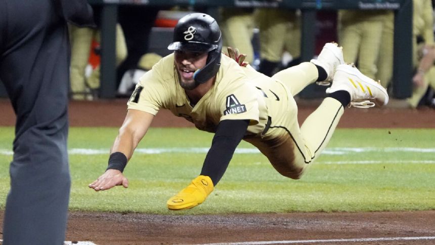 Gurriel, Newman hit 2-run doubles in Diamondbacks' 8-5 win over Giants