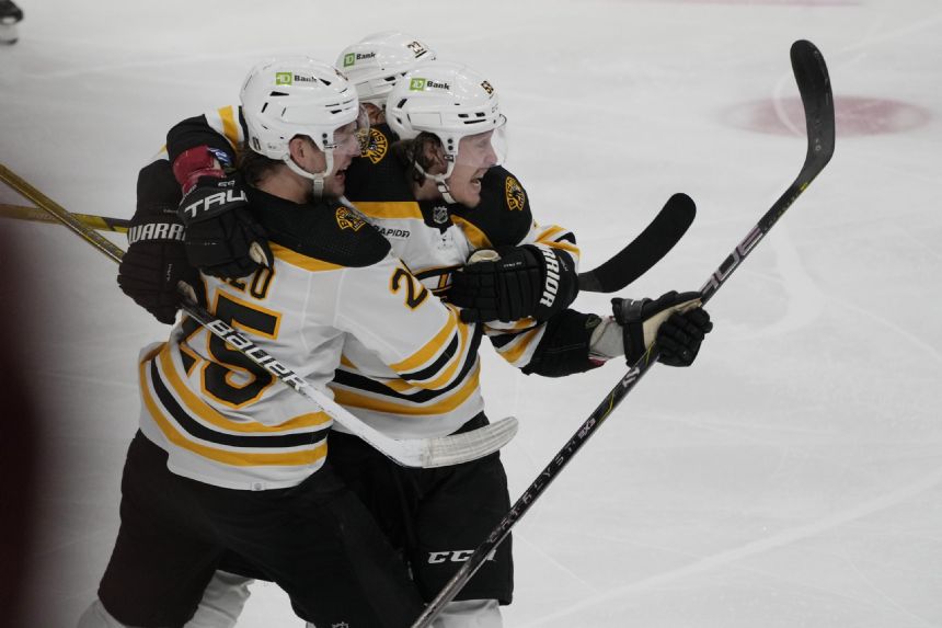 Hall, DeBrusk score 2 each as Bruins beat Panthers 6-2