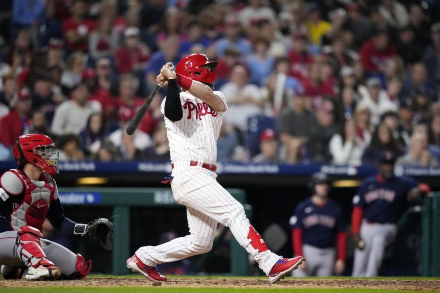 Harper hits first HR, but Phillies lose 6th straight