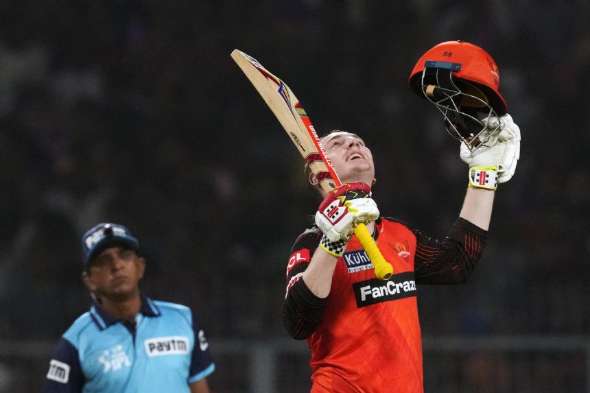 Harry Brook's century helps Sunrisers beat Kolkata in IPL