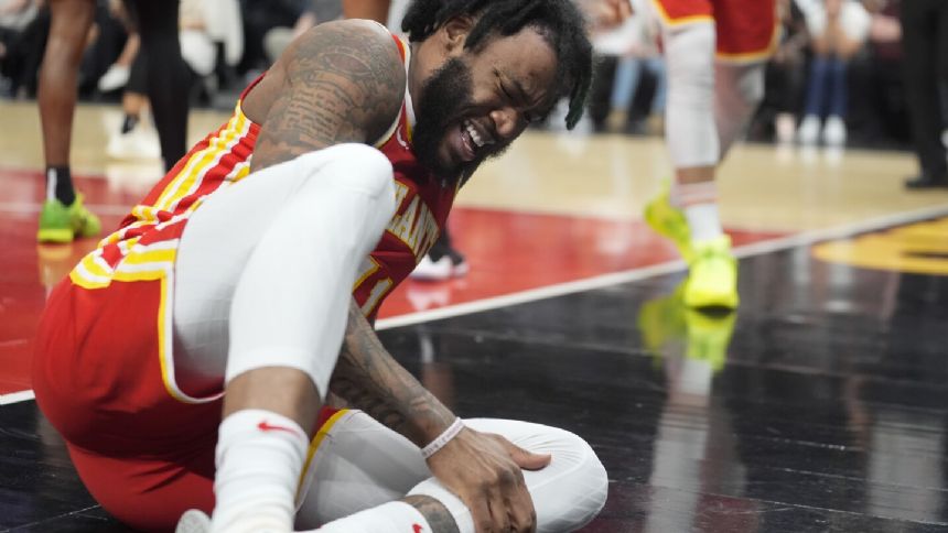 Hawks forward Saddiq Bey out for season after tearing ACL in left knee