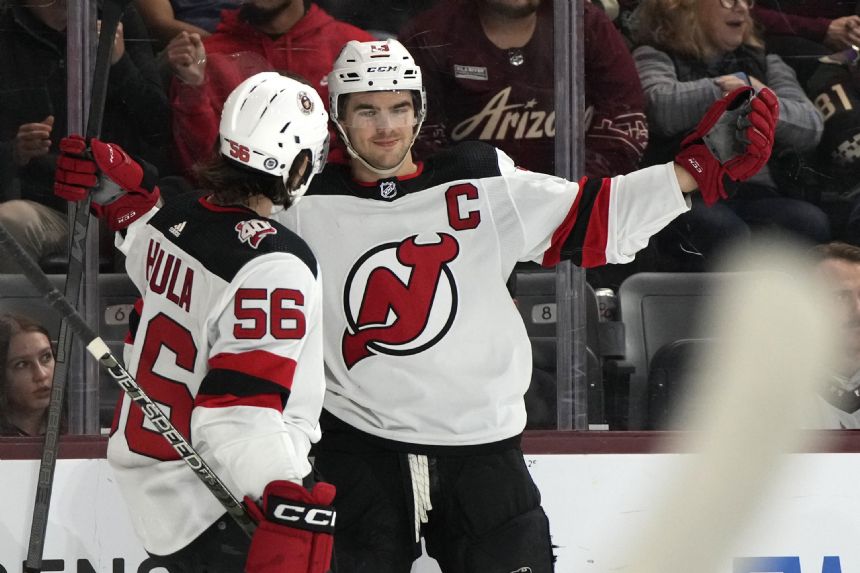 Hischier scores in OT as Devils beat Coyotes 5-4