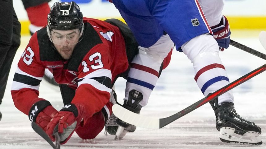 Hischier scores power-play goal to break tie, leads Devils over Canadiens 4-3