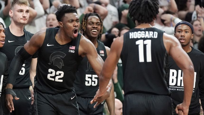 Hoggard scores 23, Michigan State bounces back to beat No. 10 Illinois 88-80