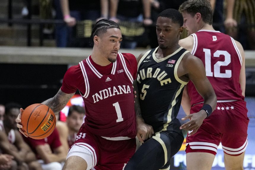 Hood-Schifino helps No. 17 Hoosiers sweep No. 5 Purdue