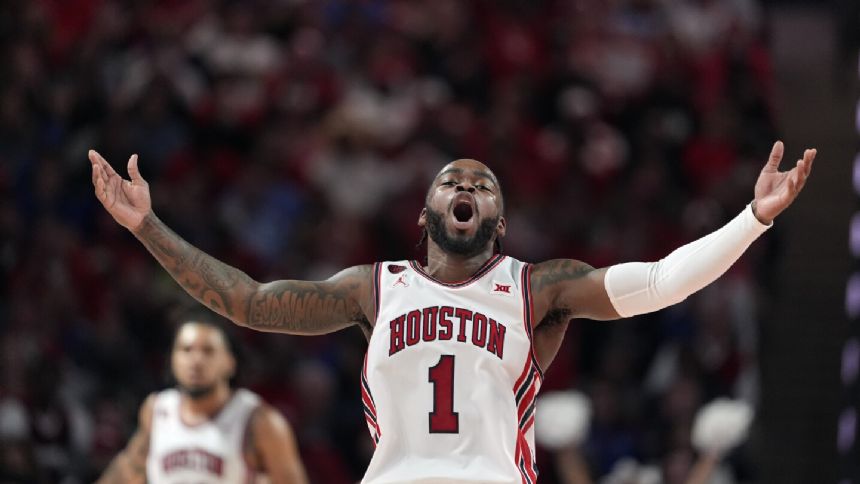 Houston debuts in Big 12 with a title, player of year Jamal Shead and top coach Kelvin Sampson