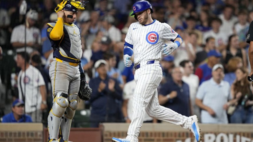 Ian Happ homers, 6 Cubs pitchers cobble together 3-1 win over Brewers